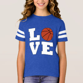 T-shirt Joueuse de basket-ball AMOUR Girls de basket-ball 
