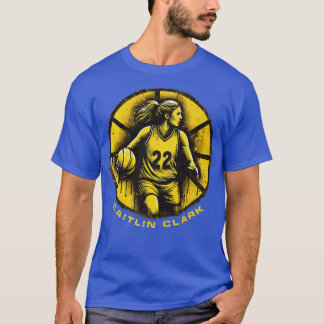 T-shirt Joueuse de basket-ball féminine Caitlin 22