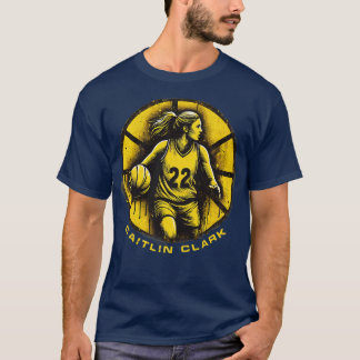T-shirt Joueuse de basket-ball féminine Caitlin 22