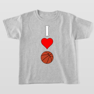 T-shirt Joueuse de basket-ball I Love/Heart