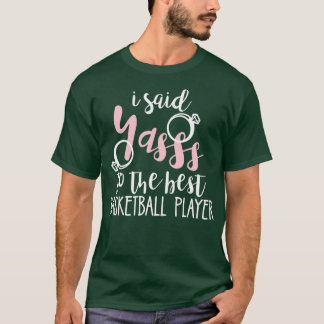 T-shirt Joueuse de Basketball Enterrement de Vie de Jeune