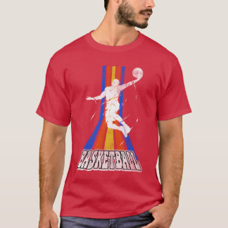 T-shirt Joueuse de basketball Sports Dunking Vintage Retro