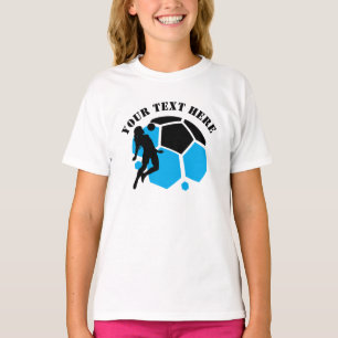 T-shirt Joueuse de football, Cadeau d'anniversaire, Équipe