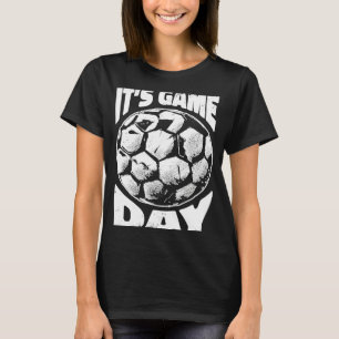 T-shirt Joueuse de football réaliste Ball Football Soutien