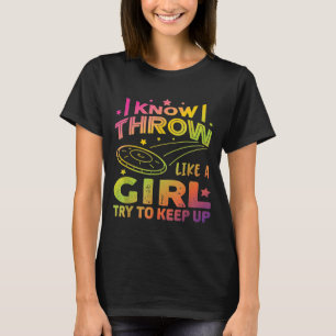 T-shirt Joueuse De Golf Disc Pour Femmes Filles 8