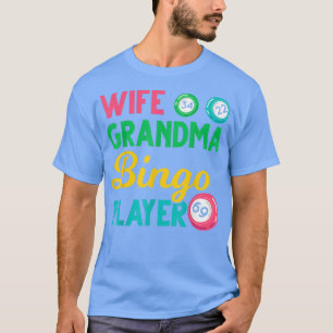 T-shirt Joueuse de grand-mère de bingo Hobby Lotto de jeu