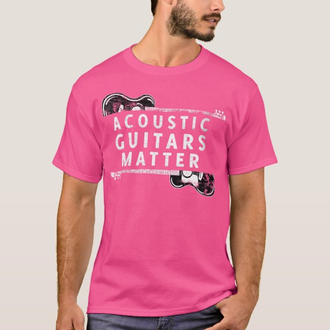 T-shirt Joueuse de guitare acoustique pour femmes Ma (Devant)