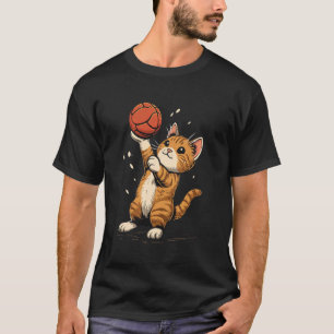 T-shirt Joueuse de handball Cat sur Handball