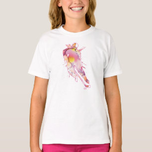 T-shirt Joueuse de hockey Aquarelle couleur d'eau Pinks T