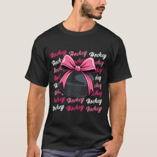 T-shirt Joueuse de hockey Entraîneur d'équipe Coquette Arc