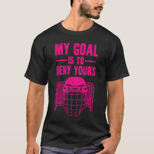 T-shirt Joueuse de hockey sur glace Goalie Enfants Hommes 