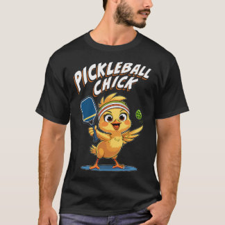 T-shirt Joueuse de Pickleball Féminin Drôle et Mignonne po