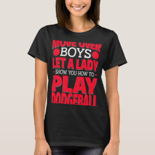 T-shirt Joueuse Dodgeball Femme Déplacer Sur Les Garçons J
