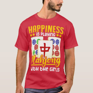 T-shirt Joueuse Mahjong Femmes Filles Drôle Cadeau Drôle
