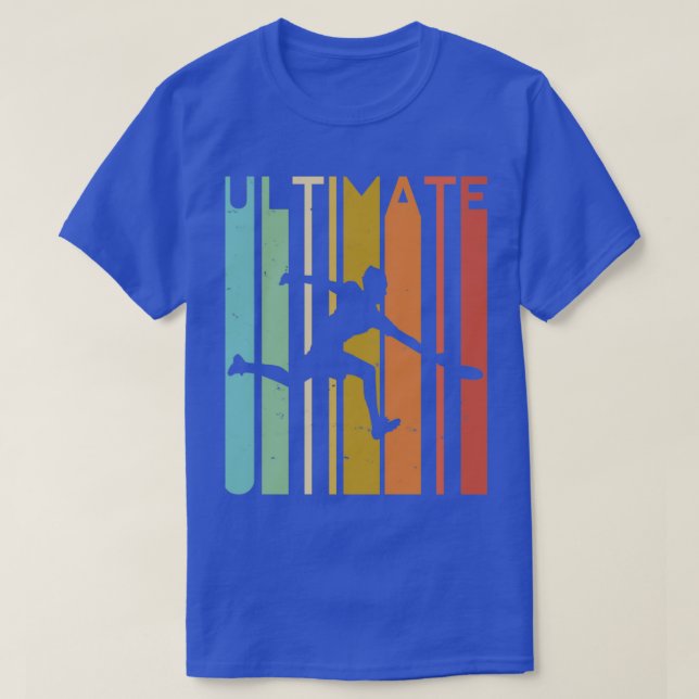 T-shirt Joueuse Ultimate Frisbee Retro Hommes Femmes Flyin (Design devant)