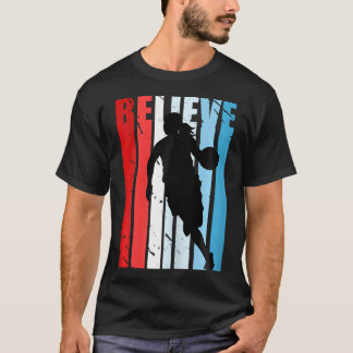T-shirt Joueuses de basket-ball Rétro Motivationnelles Équ