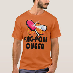 T-shirt Joueuses de tennis de table Ping Pong