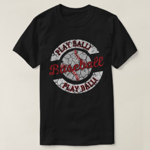 T-shirt Jouez au baseball vintage