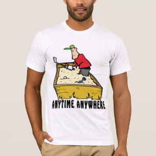 T-shirt Jouez au golf n'importe quand n'importe où le