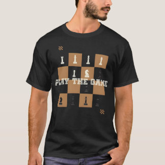 T-shirt Jouez au jeu d'échecs fille rétro