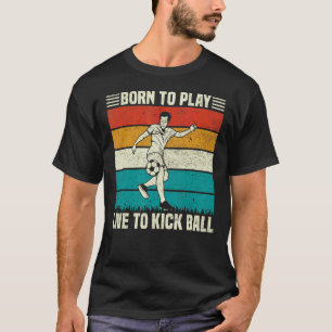 T-shirt Jouez Et Vivez Pour Tirer Un Joueur De Football Ba