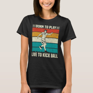 T-shirt Jouez Et Vivez Pour Tirer Un Joueur De Football Ba