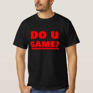 T-SHIRT JOUEZ-VOUS ? ROUGE