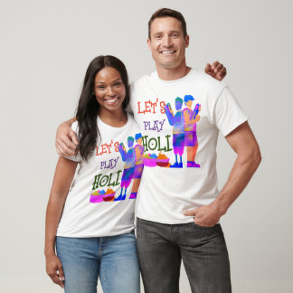 T-shirt Jouons Holi Cute coloré Holi