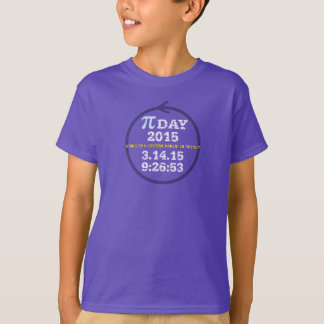 T-shirt Jour 2015 de pi : Un moment d'une fois-dans-un-vie