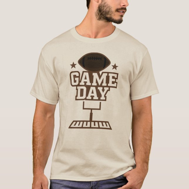 T-shirt Jour américain Football Design graphique (Devant)