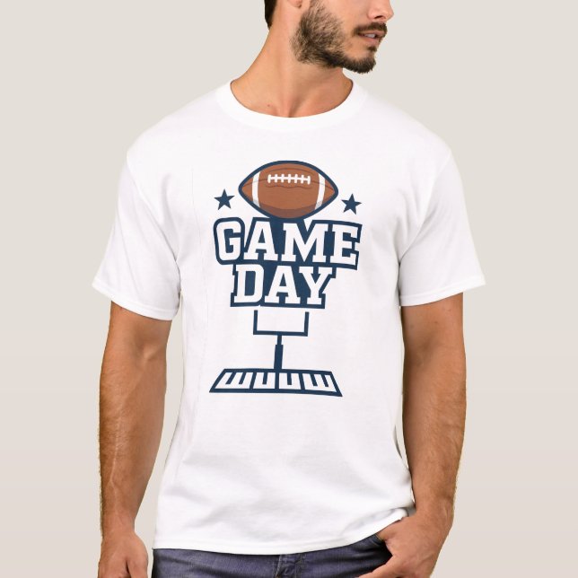 T-shirt Jour américain Football Design graphique (Devant)