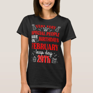 T-shirt Jour bissextile Anniversaire Année bissextile Anni