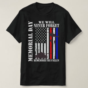 T-shirt Jour commémoratif Nous n'oublierons jamais