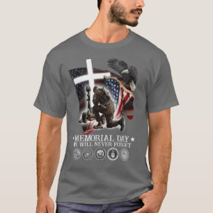 T-shirt Jour commémoratif Nous n'oublierons jamais les amo