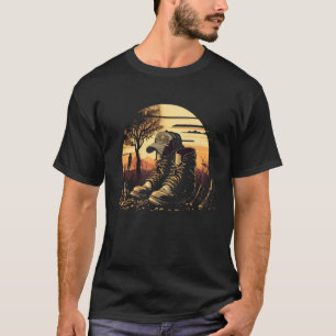 T-shirt Jour commémoratif Soldat décédé Vétérinaire Drapea