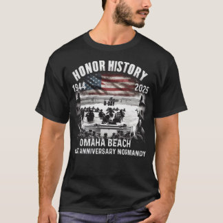 T-shirt Jour D de la plage d'Omaha 81 ST Anniversaire 1944