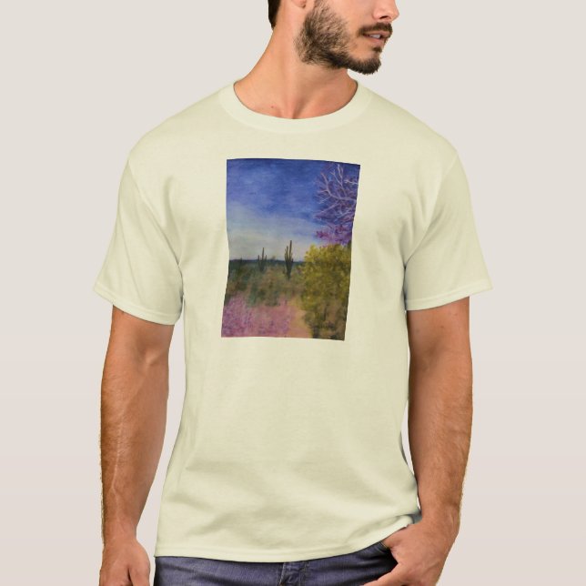 T-shirt Jour dans le paysage de désert de l'Arizona dehors (Devant)
