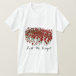T-shirt Jour d'armistice de peur que nous oubliions le