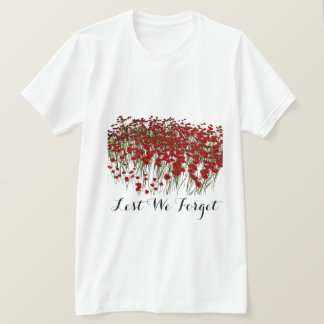 T-shirt Jour d'armistice de peur que nous oubliions le