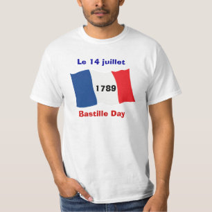 T-shirt Jour de bastille, le 14 juillet, donner l'assaut à