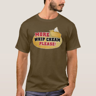 T-shirt Jour de bon thanksgiving - plus crème de fouet sv