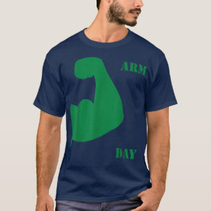 T-shirt Jour de bras amusant mème hub pour gym entraînemen