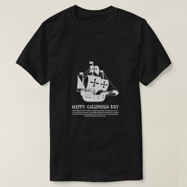 T-shirt Jour de Columbus (Design devant)