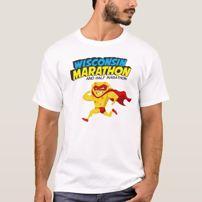 T-shirt Jour de course de marathon du Wisconsin (Devant)