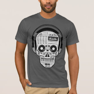 T-shirt Jour de crâne mort de sucre avec des