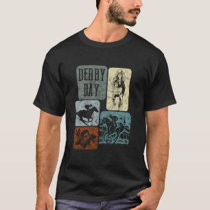 T-shirt Jour de Derby Jockey de cheval Tenue de Derby Éque