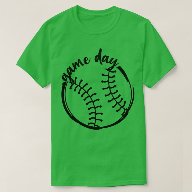 T-shirt Jour de jeu Baseball 2 (Design devant)