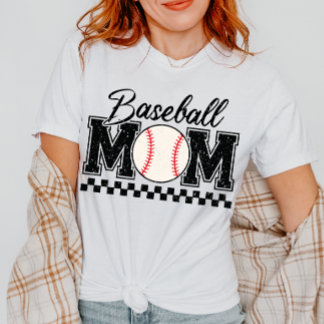 T-shirt Jour de jeu Baseball Cute Baseball Maman Chemise