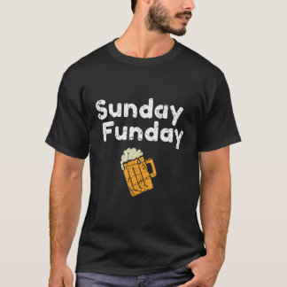 T-shirt Jour de jeu Drôle Dimanche Sports Funday Boisson F
