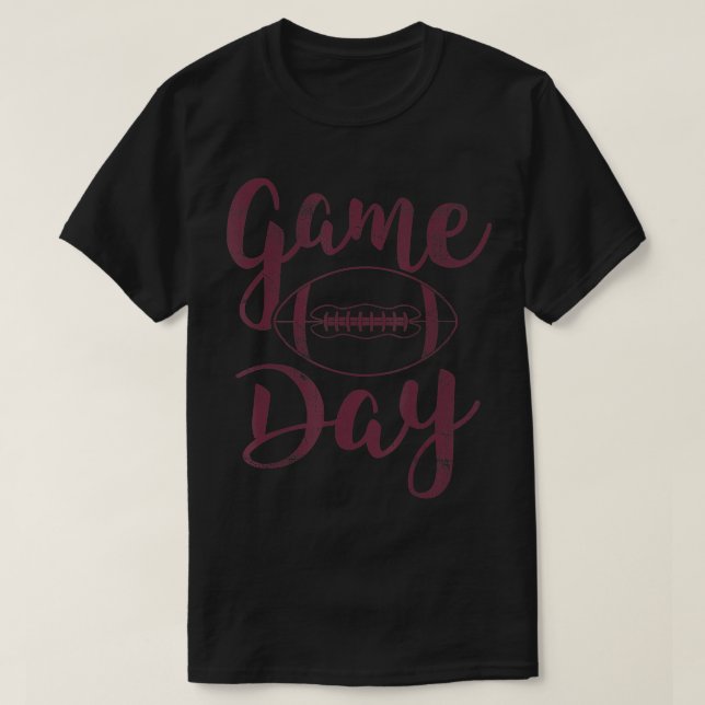 T-shirt Jour de jeu Football mignon Football Top (Design devant)